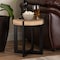 Baxton Studio Horace Rustic and Industrial Natural Brown Finished Wood and Black Finished Metal End Table 179-11408-Zoro - alternate 5